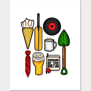 Shaun of the dead objects Posters and Art